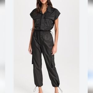 Pistola Jade Utility Jumpsuit Black Size Medium